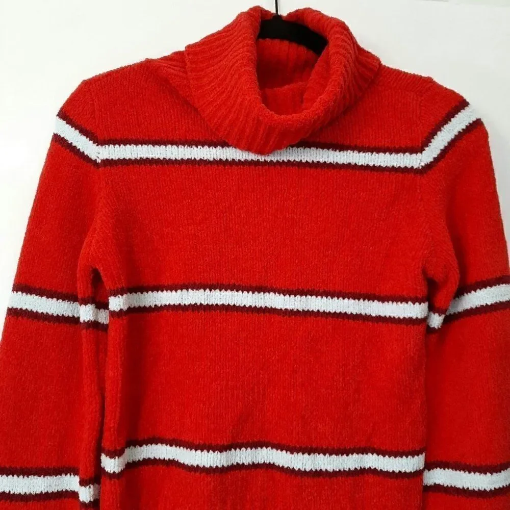 Women's Striped Turtleneck Pullover Sweater - Wild Fable - XS - Picture 4 of 7